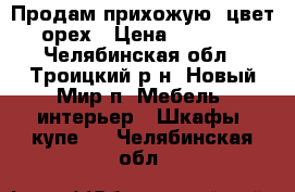 Продам прихожую, цвет орех › Цена ­ 4 500 - Челябинская обл., Троицкий р-н, Новый Мир п. Мебель, интерьер » Шкафы, купе   . Челябинская обл.